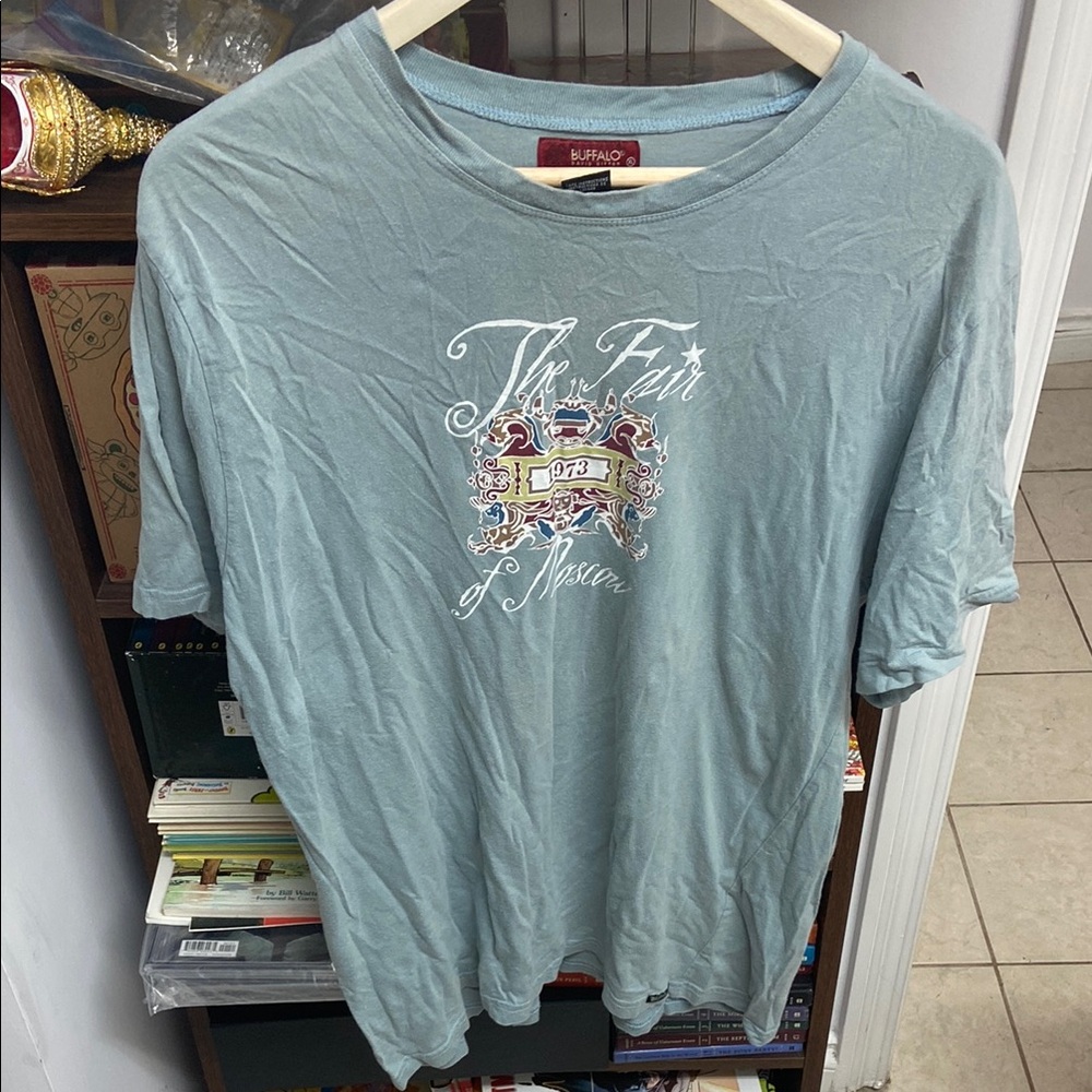 Vintage Buffalo David Bitton Blue Short Sleeve Graphic Tee